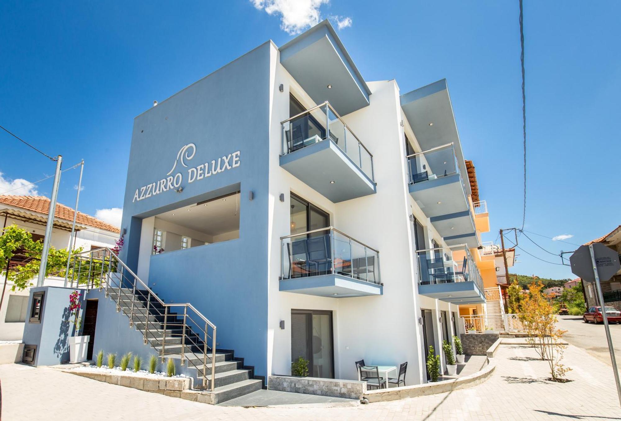 New Azzurro Deluxe Hotel Limenaria  Bagian luar foto