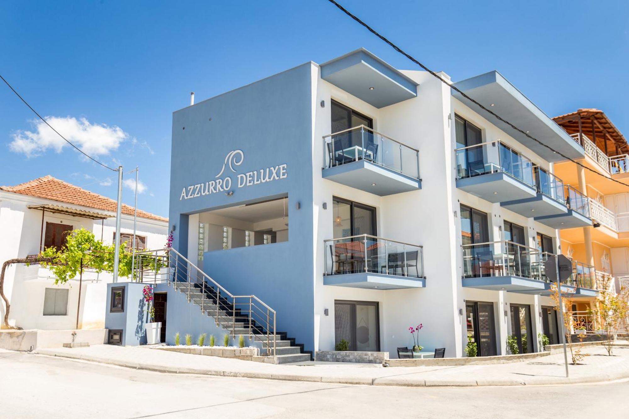 New Azzurro Deluxe Hotel Limenaria  Bagian luar foto