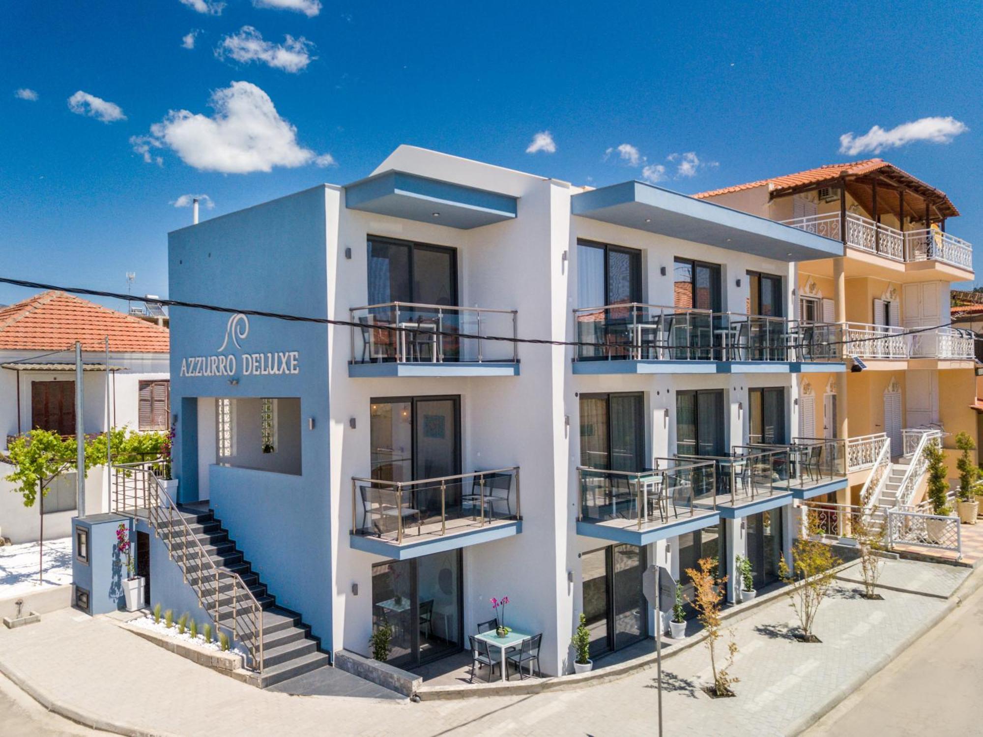 New Azzurro Deluxe Hotel Limenaria  Bagian luar foto